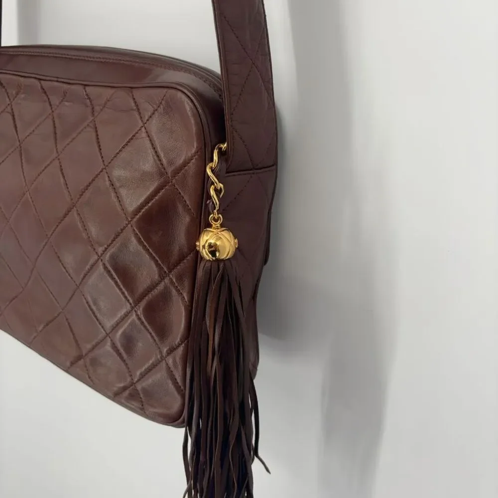 CHANEL Quilted Leather Camera Bag